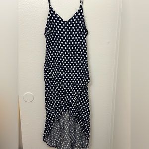 Blue Pock o dots dress